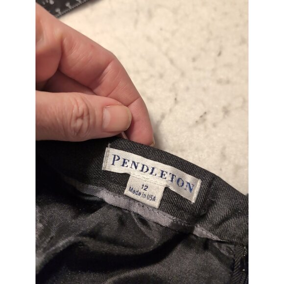 Pendleton Gray Vintage Maxi Lined Skirt Women's Size 12 - Picture 5 of 7
